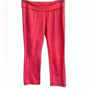 Lululemon Pink and Gray Cropped Athletic Leggings size 10